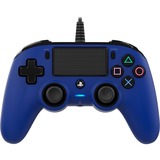 Nacon Manette filaire compacte pour Playstation 4, Manette de jeu bleu/Noir, Manette de jeu, PlayStation 4, Touche Partage, Avec fil, Bleu, 3 m