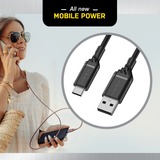 Otterbox Câble USB 2.0, connecteur USB-A > connecteur USB-C Noir