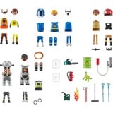 PLAYMOBIL My Figures : Pompiers, Jouets de construction 