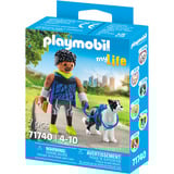 PLAYMOBIL My Life Jogger avec Border Collie, Jouets de construction 