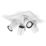 Philips Hue White & Color Ambiance Argenta 4 spots, Lumière LED Blanc