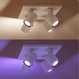 Philips Hue White & Color Ambiance Argenta 4 spots, Lumière LED Blanc