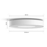 Philips Hue White & Color Ambiance Xamento Plafonnier L, Lumière LED Blanc