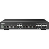 QNAP QSW-IM1200-8C commutateur réseau Géré L2 Aucun Noir, Switch Géré, L2, Aucun, Full duplex, Grille de montage