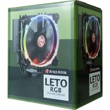 RAIJINTEK LETO RGB, Refroidisseur CPU Noir, 4-pins PMW fan-connector