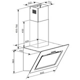Respekta CH 22020 IXB, Hotte aspirante Acier inoxydable