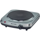 Rommelsbacher Plaque de cuisson individuelle ELTAC EK 18, Plaque chauffante Argent/Noir