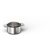 Siemens HZ9SE040 lot de casseroles 4 pièce(s), Ensemble de pot Acier inoxydable, Acier inoxydable, Acier inoxydable, Acier inoxydable, Verre, 220 °C, Induction