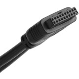 SilverStone FP32-E carte et adaptateur d'interfaces Interne USB 3.2 Gen 1 (3.1 Gen 1), Panneau avant Noir, Parallèle, USB 3.2 Gen 1 (3.1 Gen 1), Audio in, Auoio out, Noir, 101,6 mm, 120 mm