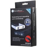 SilverStone FP32-E carte et adaptateur d'interfaces Interne USB 3.2 Gen 1 (3.1 Gen 1), Panneau avant Noir, Parallèle, USB 3.2 Gen 1 (3.1 Gen 1), Audio in, Auoio out, Noir, 101,6 mm, 120 mm