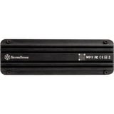 SilverStone MS12 Enceinte ssd Noir M.2, Boîtier disque dur Noir, Enceinte ssd, M.2, PCI Express 3.0, SCSI série attaché, 20 Gbit/s, Connectivité USB, Noir