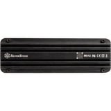 SilverStone MS12 Enceinte ssd Noir M.2, Boîtier disque dur Noir, Enceinte ssd, M.2, PCI Express 3.0, SCSI série attaché, 20 Gbit/s, Connectivité USB, Noir