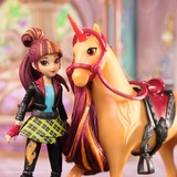Spin Master Coffret Licorne Et Poupee Cinder Et Valentina Unicorn Academy, Figurine Coffret Licorne Et Poupee Cinder Et Valentina Unicorn Academy, Poupée mannequin, Femelle, 3 an(s), Fille, 115 mm, 180 g
