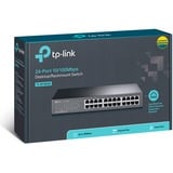 TP-Link TL-SF1024D commutateur réseau Non-géré Fast Ethernet (10/100) Noir, Switch Marron, Non-géré, Fast Ethernet (10/100), Grille de montage, Vente au détail