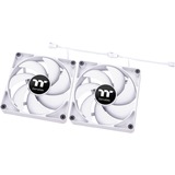 Thermaltake CT120 PC Cooling Fan Blanc ventilateurs de boîtier Blanc, 2 pièces, 120 x 120 x 25 mm, PWM