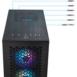 Thermaltake PC-000038-DE, PC gaming Noir/transparent