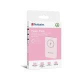 Verbatim Charge 'n' Go Lithium Polymère (LiPo) 5000 mAh Recharge sans fil Rose, Powerbank Rose, 5000 mAh, Lithium Polymère (LiPo), Quick Charge 3.0, Recharge sans fil, Rose