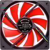 Xilence XPF120.R.PWM Boitier PC Ventilateur 12 cm Noir, Rouge ventilateur de boîtier 120 x 120 x 25 mm, Ventilateur, 12 cm, 1500 tr/min, 28 dB, 57,9 cfm, Noir, Rouge