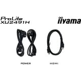 iiyama ProLite XU2491H-B1 écran plat de PC 60,5 cm (23.8") 1920 x 1080 pixels Full HD LED Noir Moniteur  Noir (Mat), 60,5 cm (23.8"), 1920 x 1080 pixels, Full HD, LED, 0,5 ms, Noir