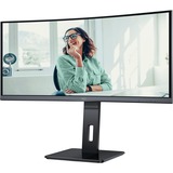 AOC CU34P3CV écran plat de PC 86,4 cm (34") 3440 x 1440 pixels UltraWide Quad HD LED Noir Moniteur incurvé Noir, 1x DisplayPort, 1x HDMI, 1x USB-C, 4x USB-A, 1x RJ-45, 86,4 cm (34"), 3440 x 1440 pixels, UltraWide Quad HD, LED, 4 ms, Noir