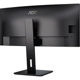 AOC CU34P3CV écran plat de PC 86,4 cm (34") 3440 x 1440 pixels UltraWide Quad HD LED Noir Moniteur incurvé Noir, 1x DisplayPort, 1x HDMI, 1x USB-C, 4x USB-A, 1x RJ-45, 86,4 cm (34"), 3440 x 1440 pixels, UltraWide Quad HD, LED, 4 ms, Noir