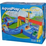 Aquaplay Port Container, Train Bleu, Multicolore