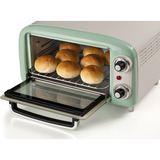 Ariete 3919/04 10 L 800 W Vert Grill, Mini four Blanc/vert clair, 10 L, Vert, Pose libre, Rotatif, 90 - 230 °C, Mécanique