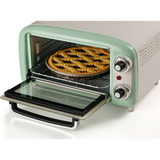 Ariete 3919/04 10 L 800 W Vert Grill, Mini four Blanc/vert clair, 10 L, Vert, Pose libre, Rotatif, 90 - 230 °C, Mécanique