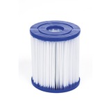 Bestway Fast Set Kit piscine gonflable ronde 2,44 m x 61 cm Bleu/Bleu clair, (bleu/bleu clair, avec pompe de filtration)
