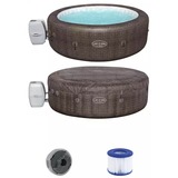 Bestway Lay-Z-Spa 85″×28″/2.16m×71cm St.Moritz AirJet, Piscine Marron, Marron, Blanc, 1190 L, Rond, 7 personne(s), 40 °C, 1,5 °C/hr