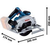 Bosch BOSCH GKS 18V-57-2 2x5.5Ah ProCo. LBOXX, Scie circulaire Bleu/Noir, Bois, Multicolore, Sans brosse, 16,5 cm, 5000 tr/min, 5,7 cm