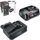 Bosch Kit de démarrage batterie 18V 1x 2,5Ah + chargeur rapide AL 18V-44, Bundle Noir