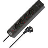 Brennenstuhl Multiprise Ecolor 4 prises avec 2x USB-C, 1x USB-A Noir/Anthracite