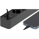 Brennenstuhl Multiprise Ecolor 4 prises avec 2x USB-C, 1x USB-A Noir/Anthracite