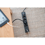 Brennenstuhl Multiprise Ecolor 4 prises avec 2x USB-C, 1x USB-A Noir/Anthracite
