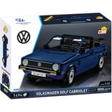 COBI Volkswagen Golf Cabriolet, Jouets de construction Bleu, Échelle 1:12