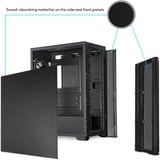 Chieftec AS-02B-OP unité centrale Midi Tower Noir, boîtier pc Noir | 3x USB-A | 1x USB-C