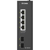 D-Link DIS-100G-06 commutateur réseau Non-géré L2 Gigabit Ethernet (10/100/1000) DIN rail Noir, Switch Non-géré, L2, Gigabit Ethernet (10/100/1000), DIN rail