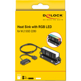 DeLOCK Dissipateur thermique M.2 pour SSD 2280 Noir