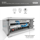 Digitus Boîtier mural SOHO, non monté - 540x400 mm (LxP), Armoire informatique Gris clair