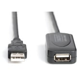 Digitus Câble d'extension USB 2.0 actif, 20 mètres Noir