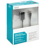 Digitus Câble d'extension USB 2.0 actif, 20 mètres Noir