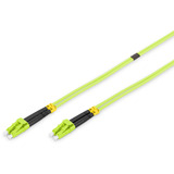Digitus Câble de raccordement LWL, duplex, connecteur LC > LC, multimode OM5 Vert clair