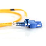 Digitus Câble de raccordement LWL, duplex, connecteur LC > SC, monomode OS2 Jaune