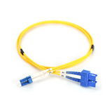 Digitus Câble de raccordement LWL, duplex, connecteur LC > SC, monomode OS2 Jaune