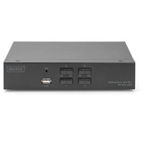 Digitus Commutateur KVM DisplayPort 4x1, Switch KVM Noir