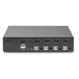 Digitus Commutateur KVM DisplayPort 4x1, Switch KVM Noir