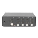 Digitus Commutateur KVM HDMI 4x 1, Switch KVM Noir
