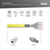 Digitus Câble d'installation Professional Cat.7a S/FTP simplex, Cca Jaune