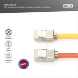 Digitus Module Keystone CAT 6A blindé sans outil 12 pcs, Module de Keystone 